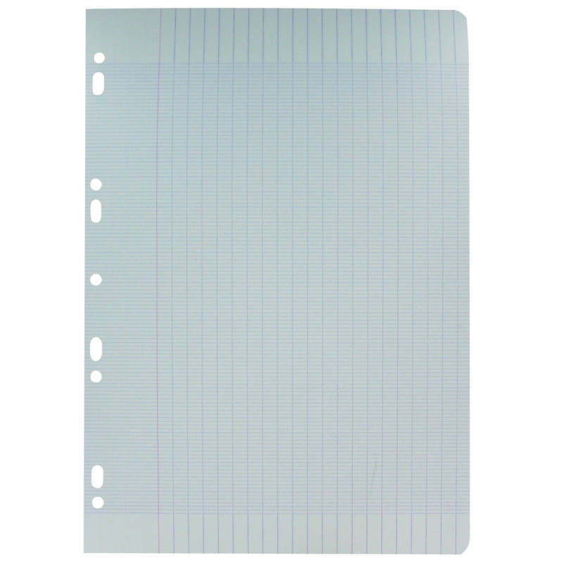 Feuillets mobiles 100 pages 80g, format A4, seyès bleu