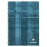 Reliure intégrale 180 pages CLAIREFONTAINE, format 17x22 cm, quadrillé