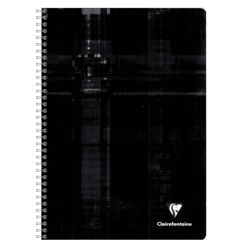 Reliure intégrale 180 pages CLAIREFONTAINE, format 17x22 cm, quadrillé