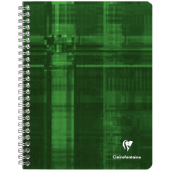 Reliure intégrale 180 pages CLAIREFONTAINE, format 17x22 cm, quadrillé