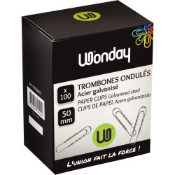 Boîte de 100 attaches ondulées 50 mm