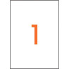 Boîte de 100 étiquettes multi-usages blanches 210x297mm