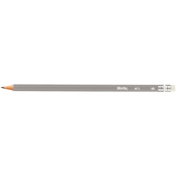 Boîte de 12 crayons graphite standard HB bout gomme