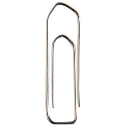 Boîte de 1000 trombones 25mm bout chevron