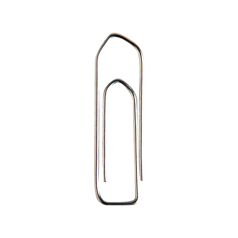 Boîte de 1000 trombones 25mm bout chevron
