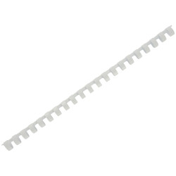 Boîte de 100 reliures plastiques couleur Ø 12mm blanc