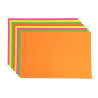 Paquet de 25 feuilles affiche 90g 40x60cm fluo assortis