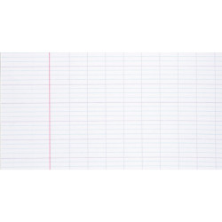 Piqûre 32 pages 17x22 cm, réglure seyès 3 mm