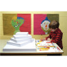Paquet de 250 feuilles à dessin 120g 24x32cm blanc