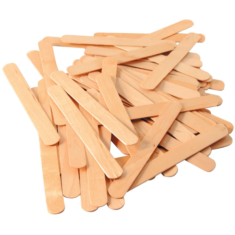 Sachet de 100 bâtonnets plats longueur 150 mm