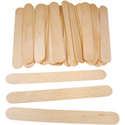Sachet de 100 bâtonnets plats longueur 150 mm