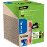 Pack de 10 marqueurs V-Board Master + 10 recharges rouges