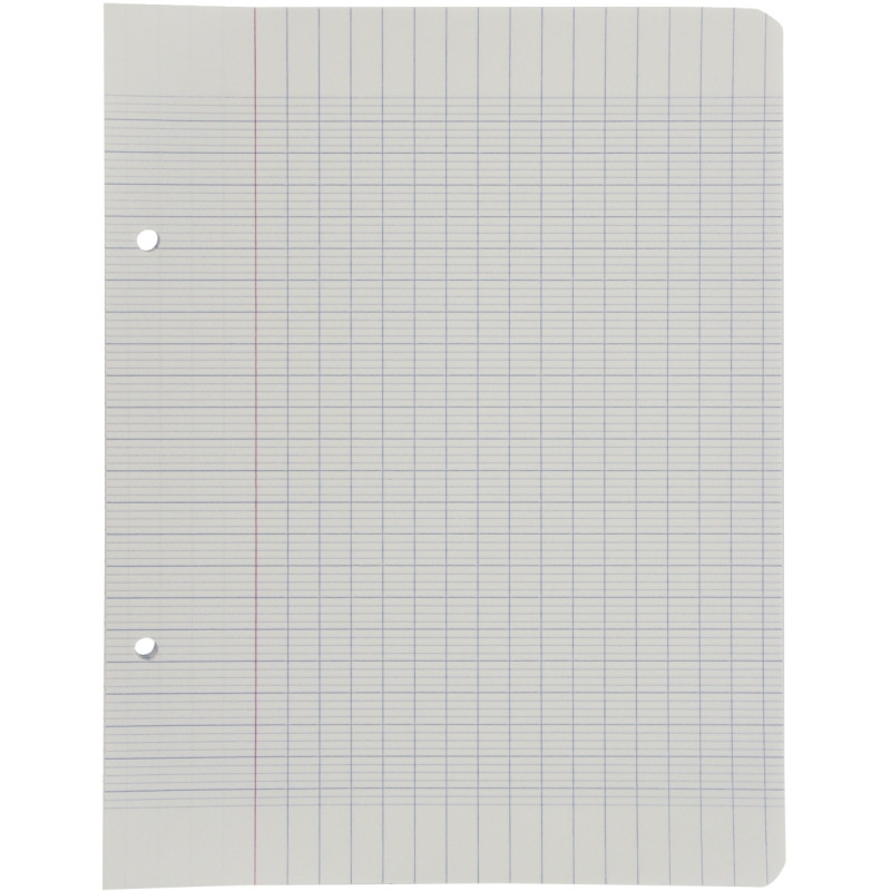Feuillets mobiles 100 pages 90g, format 17x22 cm, seyès blanc