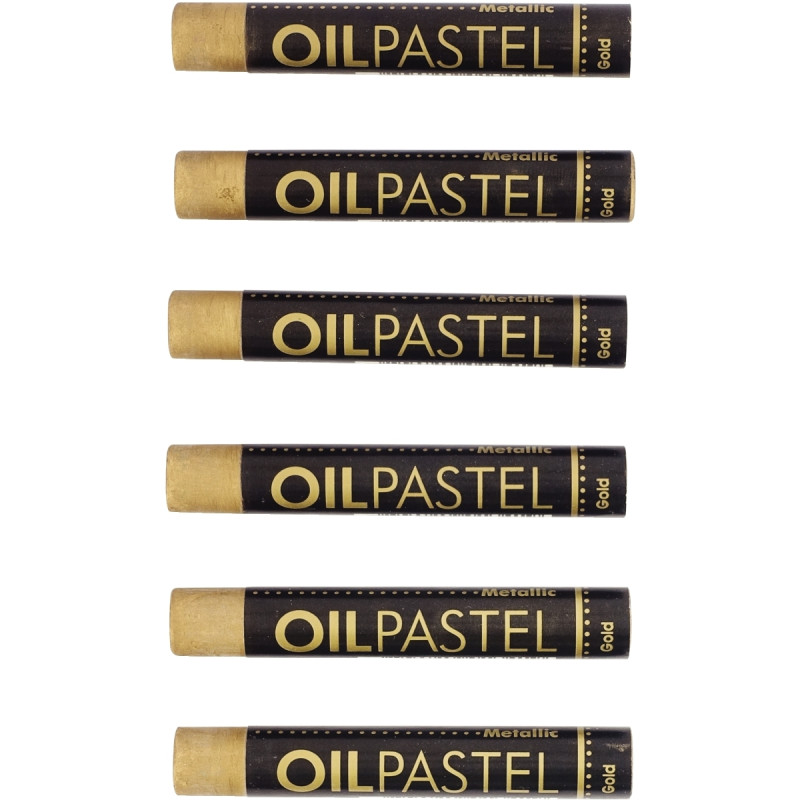 Boîte de 6 pastels huile or 11mm