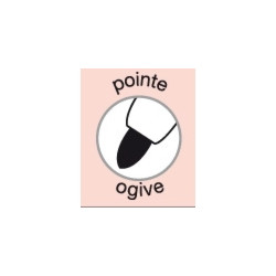 Marqueur Prockey pointe moyenne ogive noir