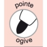 Marqueur Prockey pointe moyenne ogive noir