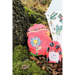 Lot de 5 sacs à dos pour enfant en coton écru