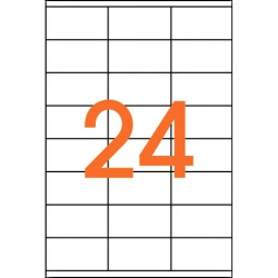 Boîte de 2400 étiquettes multi-usages blanches 70x35mm