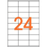Boîte de 2400 étiquettes multi-usages blanches 70x35mm