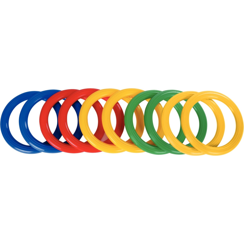 Lot de 10 anneaux à lancer diamètre 15cm
