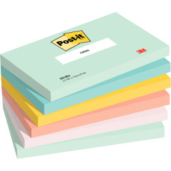 Paquet de 6 blocs notes post it collection beachside 100 feuilles 76 x