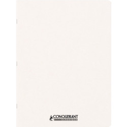 Piqûre 96 pages CONQUERANT couverture personnalisable, format 24x32 cm