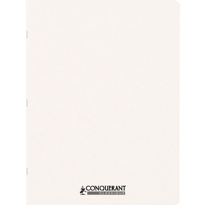 Piqûre 96 pages CONQUERANT couverture personnalisable, format 24x32 cm