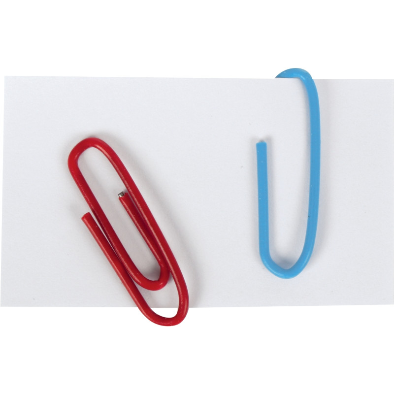 Boîte de 1000 trombones 25mm bout chevron coloris assortis