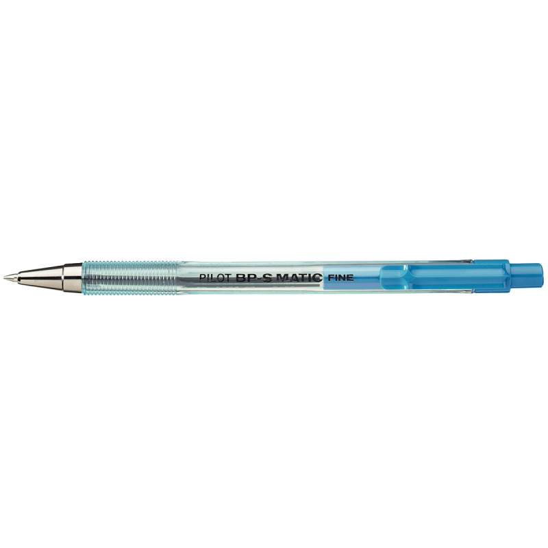 Stylo bille BPS Matic rétractable bleu