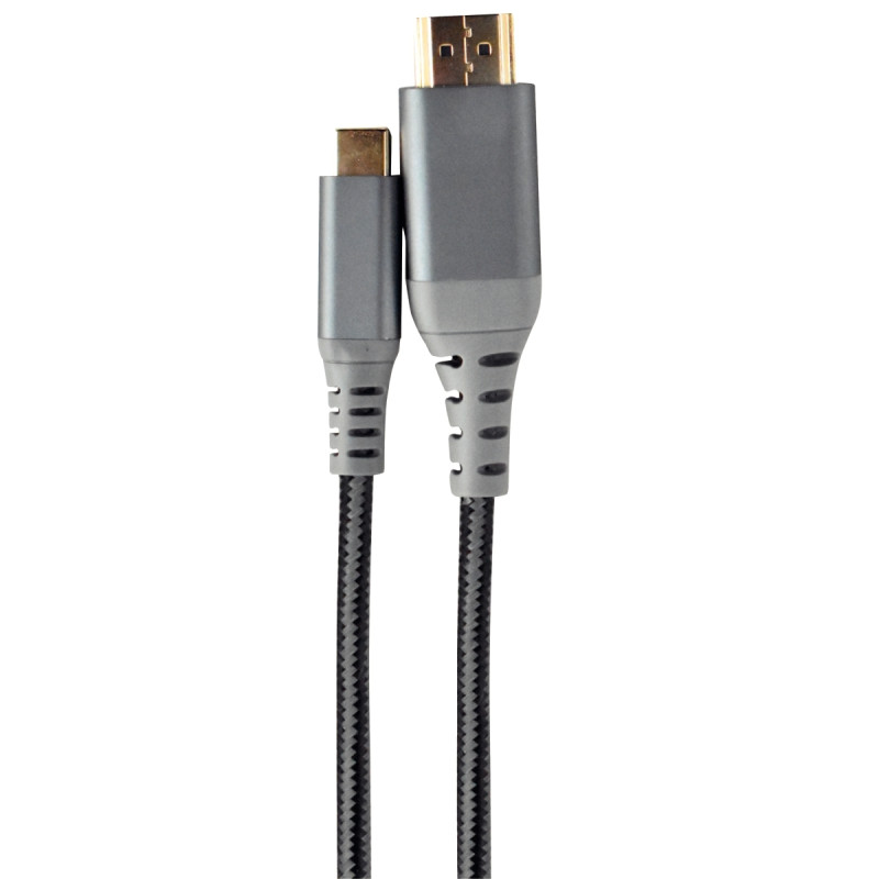 Cable HDMI vers USB-C 1,8m gris