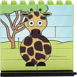Lot de 6 puzzles UP 14 pièces, les animaux de la savane