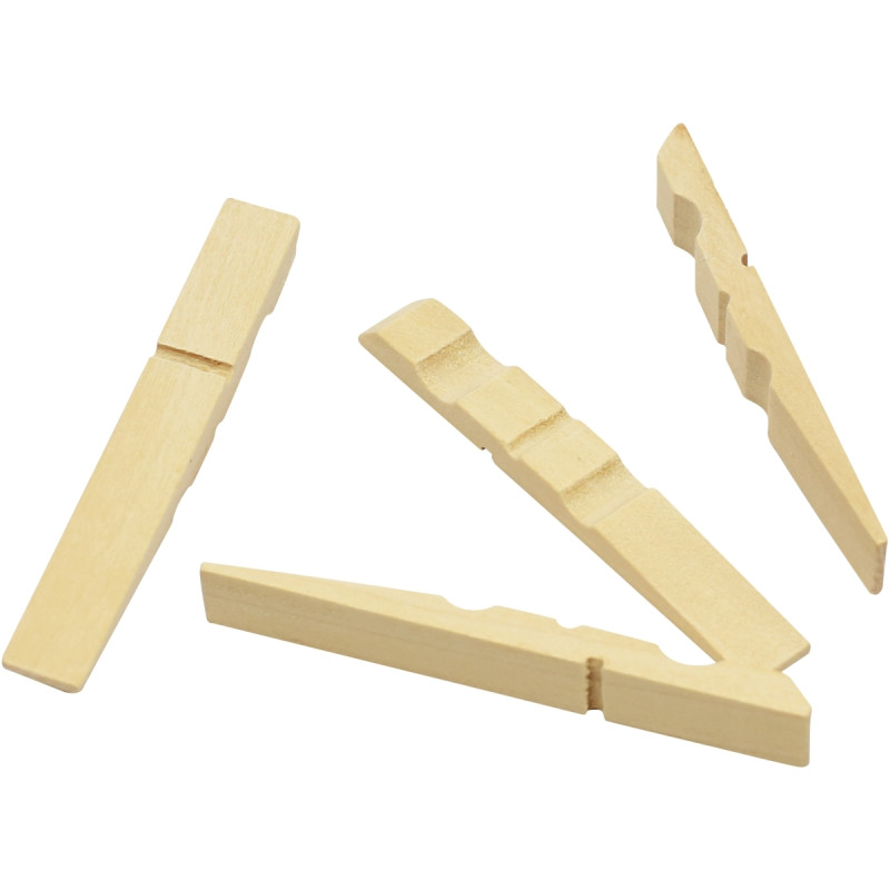 Lot de 500 demi pinces à linge 72 mm