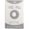 Etui de 100 fiches bristol non perforées carte forte 205 g blanc quadr