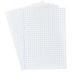 Etui de 100 fiches bristol non perforées carte forte 205 g blanc quadr