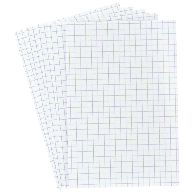Etui de 100 fiches bristol non perforées carte forte 205 g blanc quadr