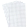 Etui de 100 fiches bristol non perforées carte forte 205 g blanc quadr