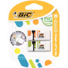 Blister de 2 gommes mini plastique