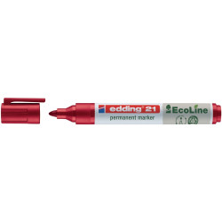 Marqueur permanent Edding 21 pointe ogive rouge
