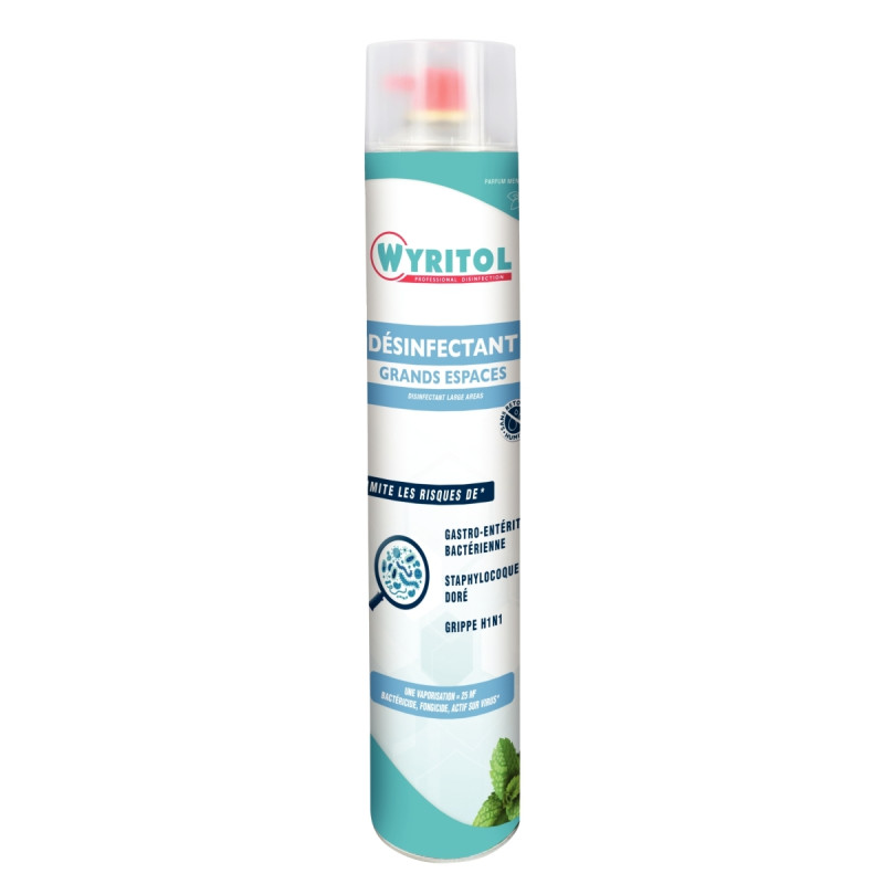 Aérosol 750ml désinfectant grand espace menthe