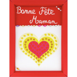 Kit de 25 cadres colorés en carton à monter