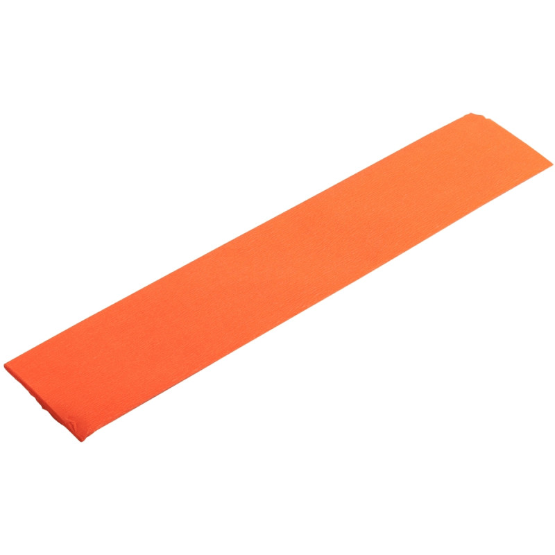 Paquet de 10 feuilles crépon ordinaire 200x50 cm orange