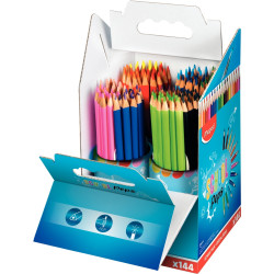 Classpack de 144 crayons de couleur Schoolpeps