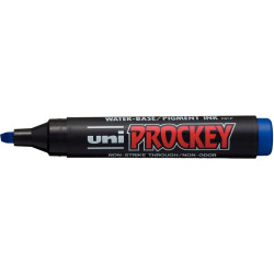 Marqueur Prockey pointe large biseautée bleu