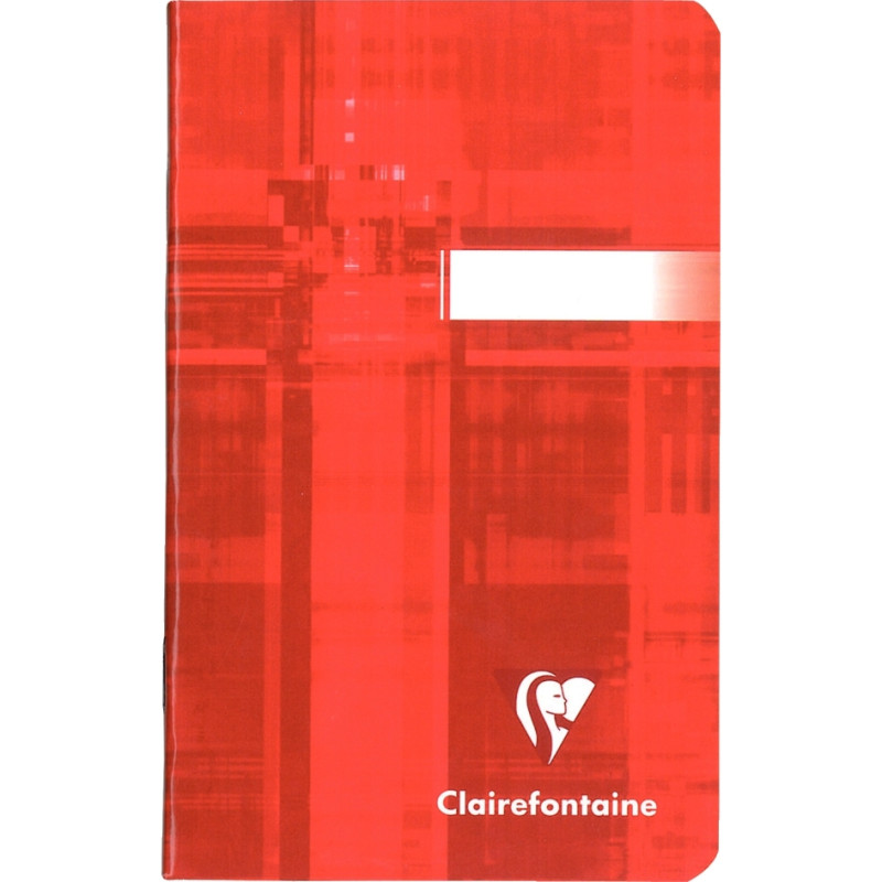 Carnet piqué 96 pages CLAIREFONTAINE, format 9x14 cm, quadrillé 5x5, p