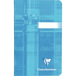 Carnet piqué 96 pages CLAIREFONTAINE, format 9x14 cm, quadrillé 5x5, p