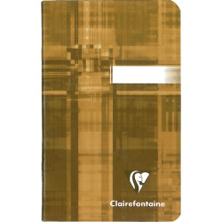 Carnet piqué 96 pages CLAIREFONTAINE, format 9x14 cm, quadrillé 5x5, p