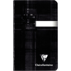 Carnet piqué 96 pages CLAIREFONTAINE, format 9x14 cm, quadrillé 5x5, p