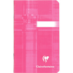 Carnet piqué 96 pages CLAIREFONTAINE, format 9x14 cm, quadrillé 5x5, p