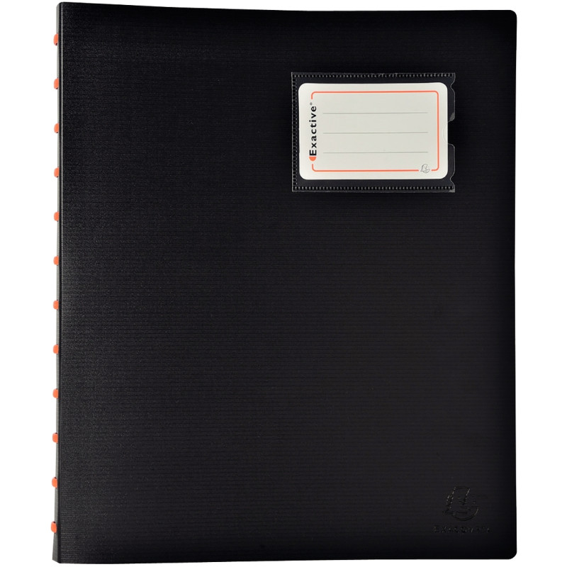 Protège-documents 80 vues EXACTIVE pochettes amovibles, noir