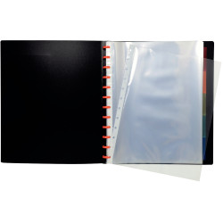 Protège-documents 80 vues EXACTIVE pochettes amovibles, noir